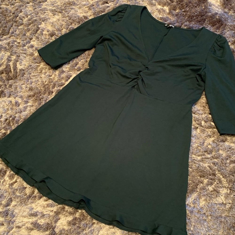 Forest green dress